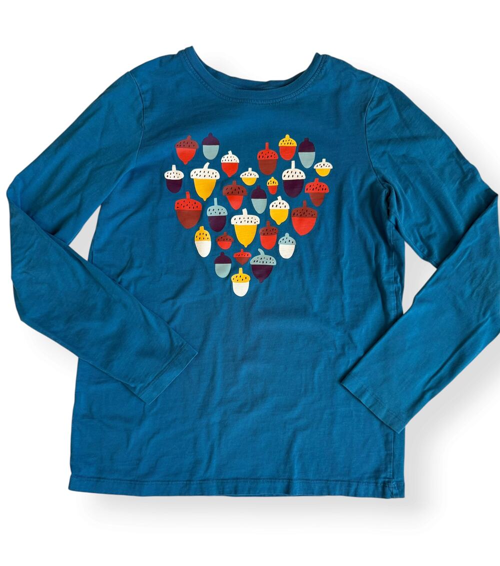 Hanna Andersson Happy Acorns Graphic Tee Girls 150cm US 12